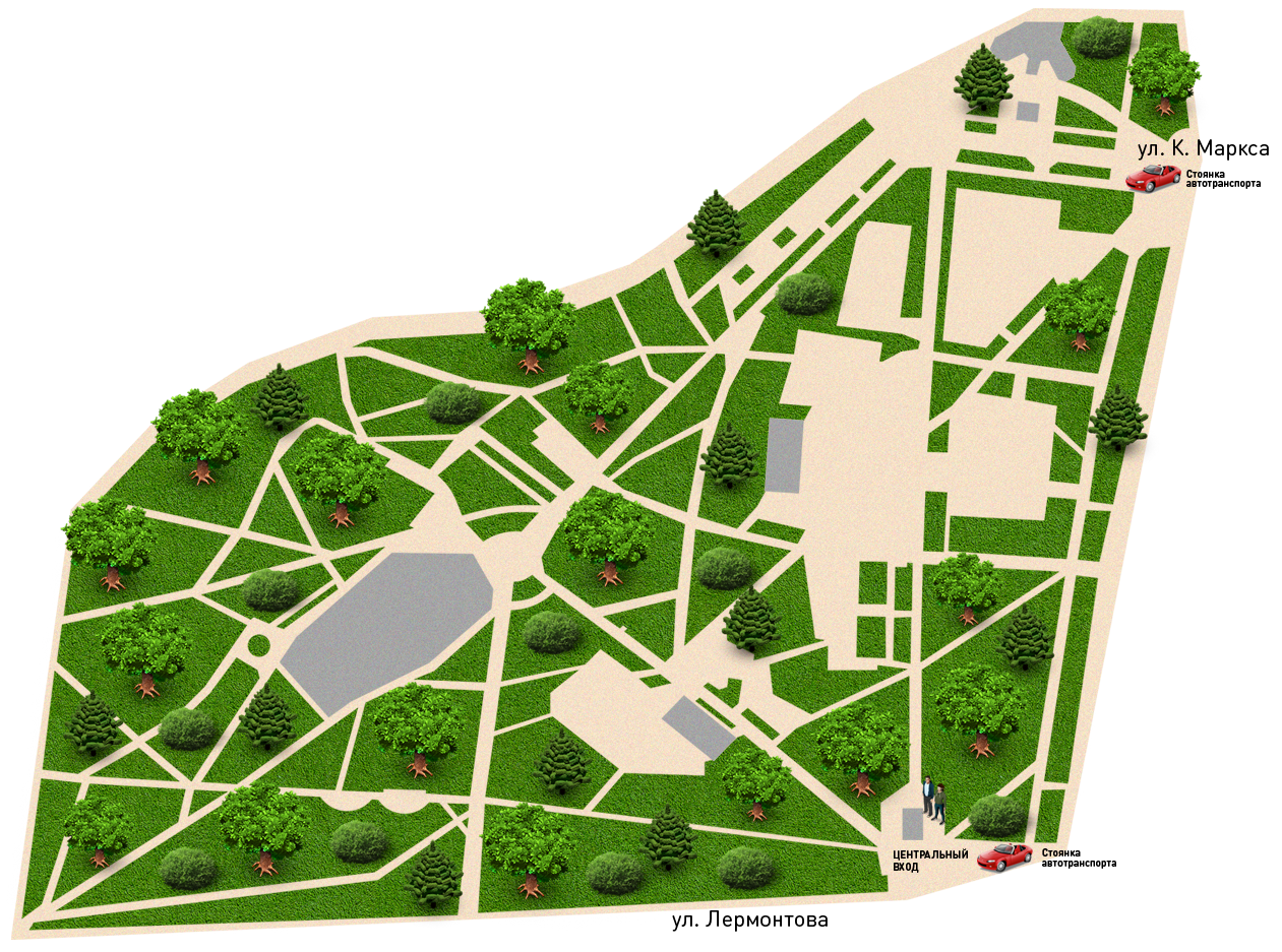 Карта городские парки сколько стоит