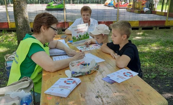 В Детском парке каждый желающий смог проверить своё здоровье