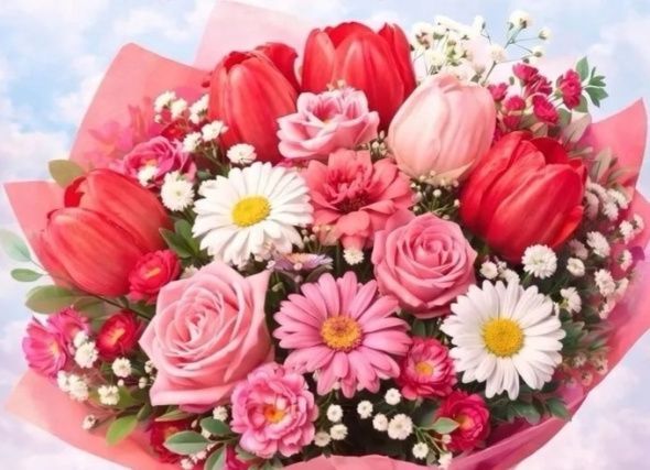 "Дарите женщинам цветы!"