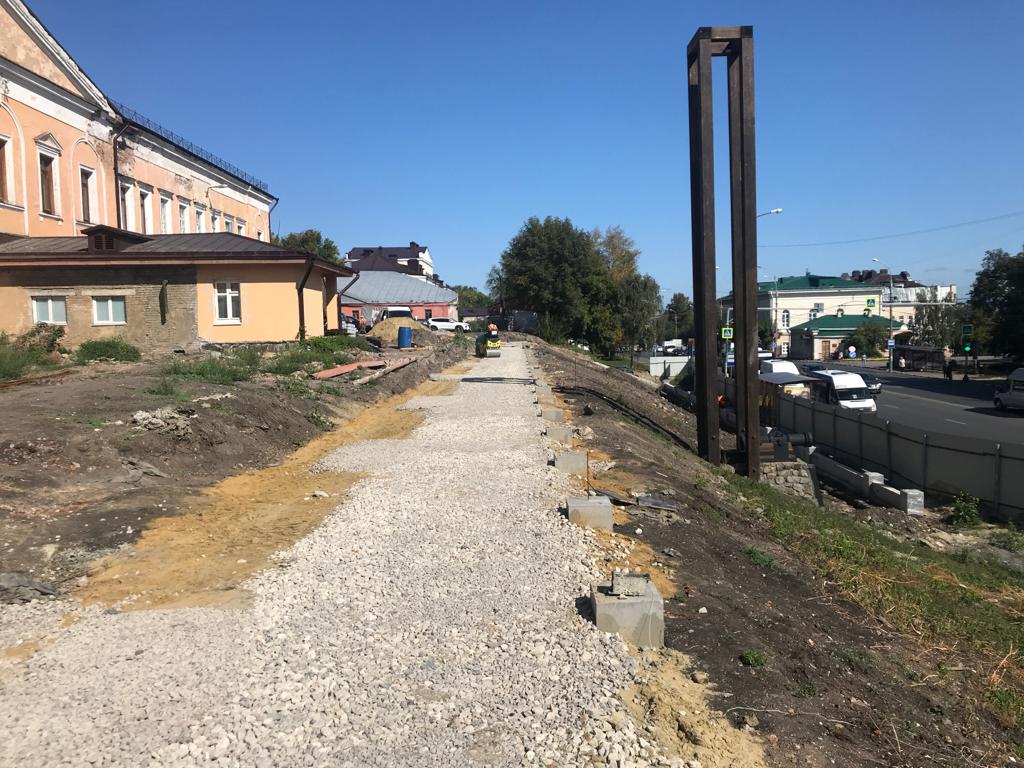 Работы на Историческом вале