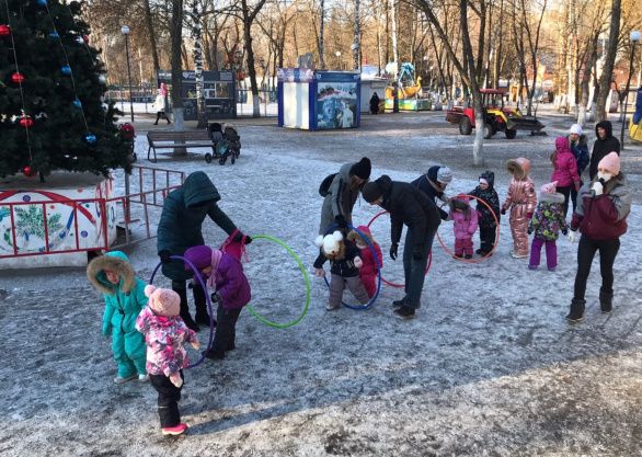 Детский парк встретил  своих маленьких друзей 
