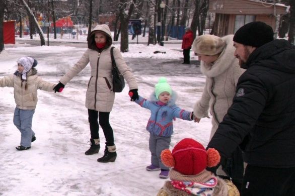 Зимняя осень в парке!